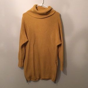 Mustard sweater dress